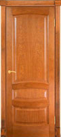 <b>Межкомнатная дверь: Валенсия (красное дерево)</b><br><b>Комплектация:</b> дверное полотно, коробка с уплотнителем, коробка с уплотнителем фигурная, наличник, доборная доска 100, 150, 200 мм, доборная доска фигурная 100, 150, 200 мм, планка накладная, капитель, витраж (вставлен в остекленное дверное полотно).<br>60, 70, 80, 90х200см; <br>