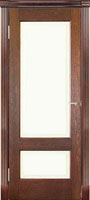 <b>Межкомнатная дверь: Болонья с эмалевой вставкой с рисунком (коньячный дуб)</b><br><b>Комплектация:</b> дверное полотно, коробка с уплотнителем, коробка с уплотнителем фигурная, наличник, доборная доска 100, 150, 200 мм, доборная доска фигурная 100, 150, 200 мм, планка накладная, капитель, витраж (вставлен в остекленное дверное полотно).<br>60, 70, 80, 90х200см; <br>