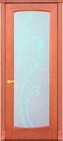 <b>Межкомнатная дверь: Алтея с рисунком (светлый дуб)</b><br><b>Комплектация:</b> дверное полотно, коробка с уплотнителем, коробка с уплотнителем фигурная, наличник, доборная доска 100, 150, 200 мм, доборная доска фигурная 100, 150, 200 мм, планка накладная, капитель, витраж (вставлен в остекленное дверное полотно).<br>60, 70, 80, 90х200см; <br>