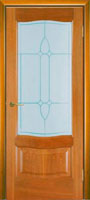 <b>Межкомнатная дверь:  Севилья (африканский орех)</b><br><b>Комплектация:</b> дверное полотно, коробка с уплотнителем, коробка с уплотнителем фигурная, наличник, доборная доска 100, 150, 200 мм, доборная доска фигурная 100, 150, 200 мм, планка накладная, капитель, витраж (вставлен в остекленное дверное полотно).<br>60, 70, 80, 90х200см; <br>