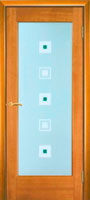 <b>Межкомнатная дверь: Капри (африканский орех)</b><br><b>Комплектация:</b> дверное полотно, коробка с уплотнителем, коробка с уплотнителем фигурная, наличник, доборная доска 100, 150, 200 мм, доборная доска фигурная 100, 150, 200 мм, планка накладная, капитель, витраж (вставлен в остекленное дверное полотно).<br>60, 70, 80, 90х200см; <br>