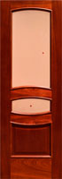 <b>Межкомнатная дверь: Венеция2</b><br><b>Цвета модели:</b> красное дерево, сапель<br><b>Размеры:</b> 550/600 x 1900 мм, 600/700/800/900 x 2000 мм.,